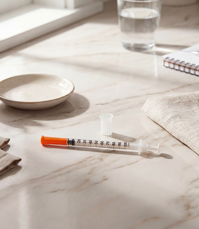 1ml insulin syringe & needle 29G x 12mm