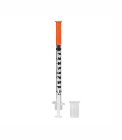 1ml insulin syringe & needle 29G x 12mm